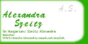 alexandra szeitz business card